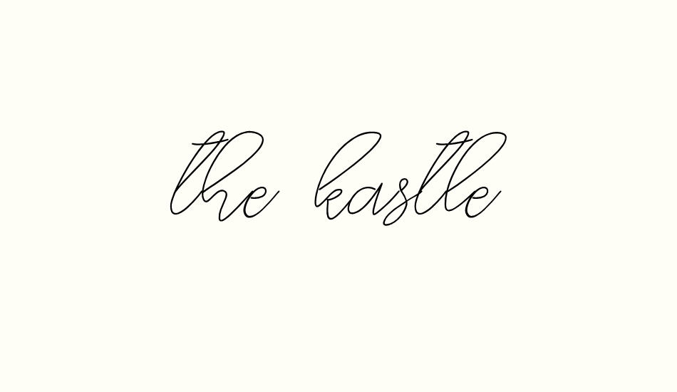 the-kastle font big