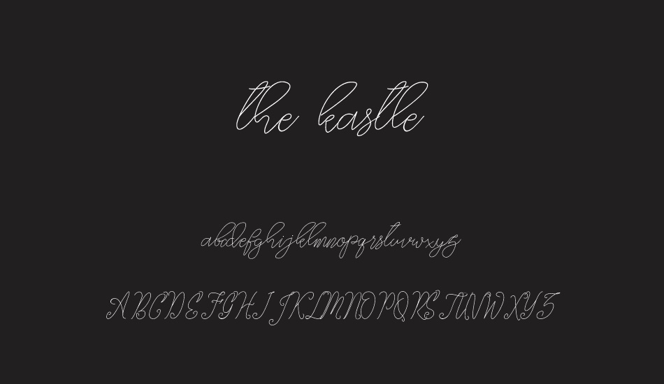 the-kastle font