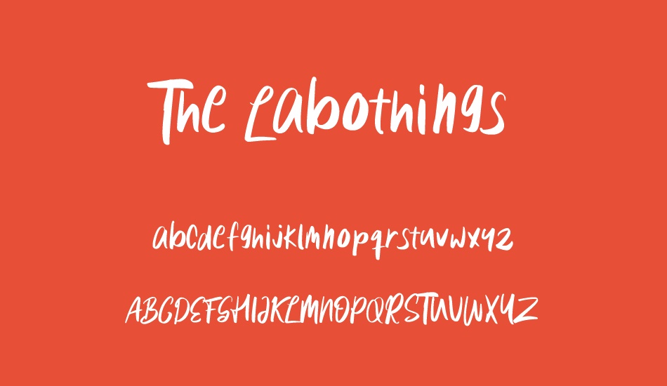 the-labothings font