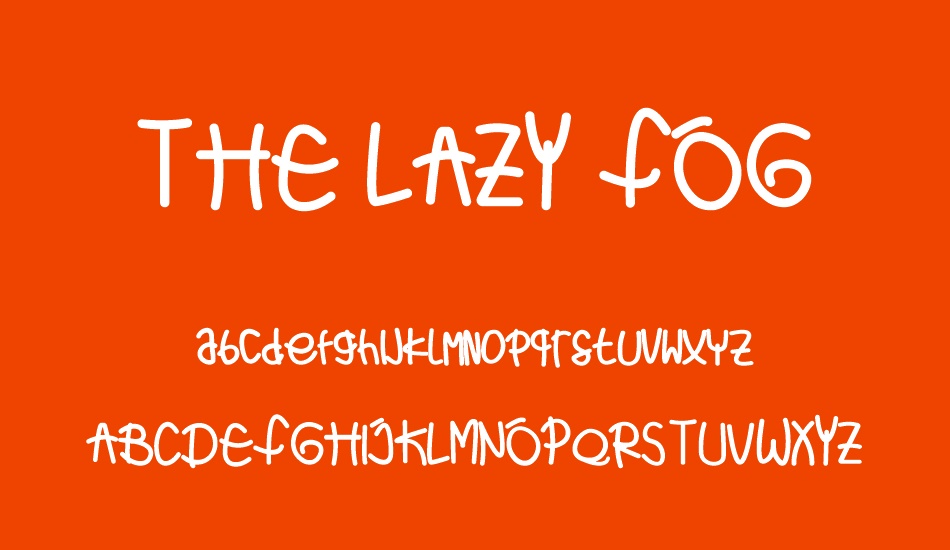 the-lazy-fog font