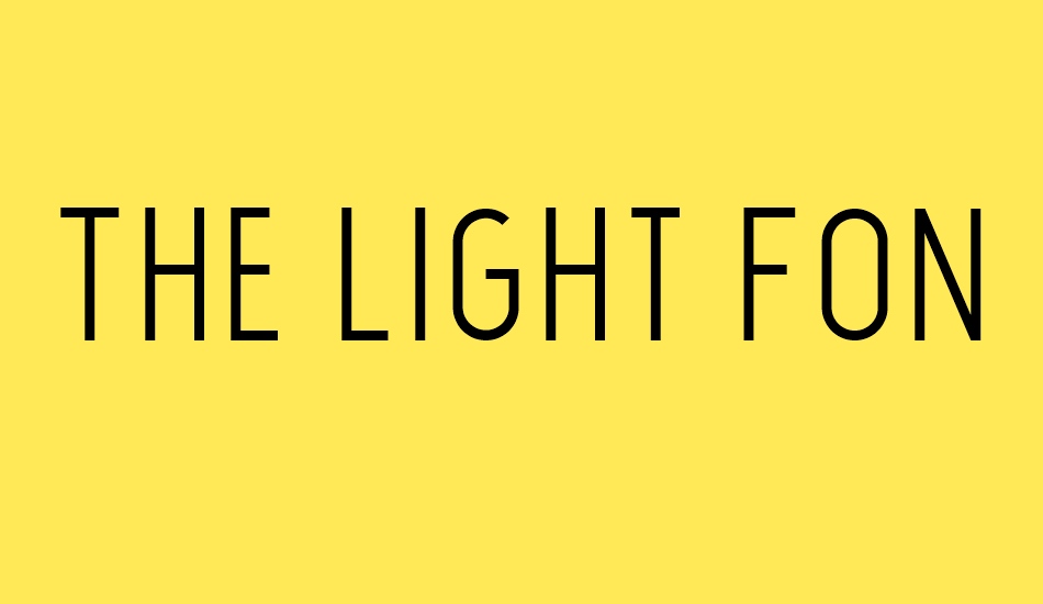 the-light-font font big