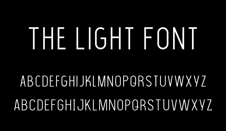 the-light-font font