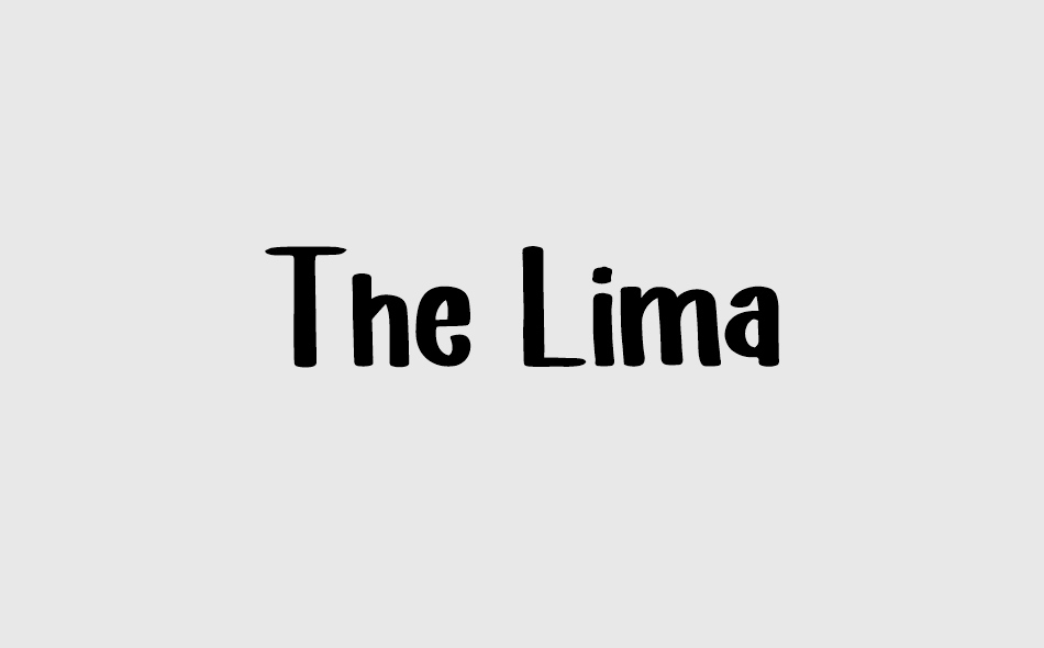 The Lima font big