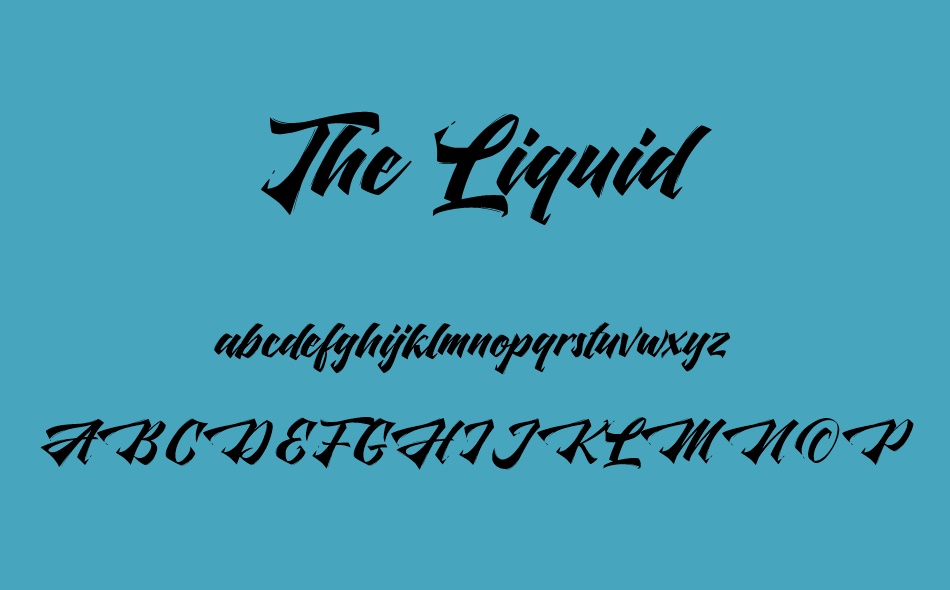 The Liquid font