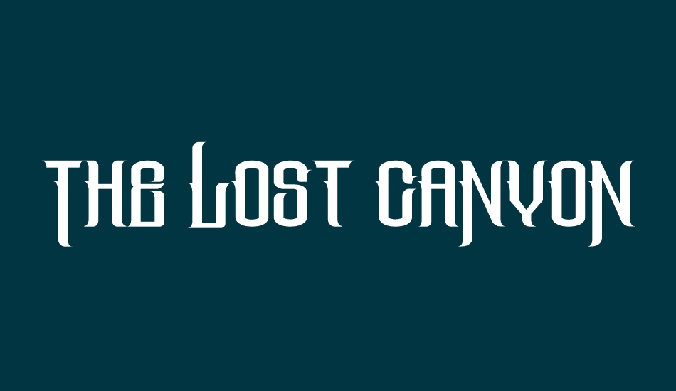the-lost-canyon font big