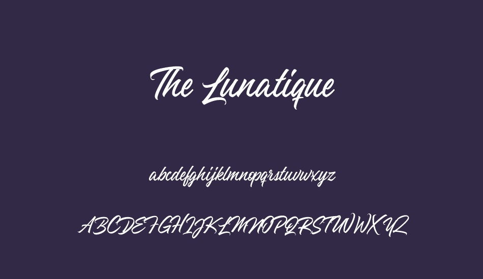 the-lunatique- font
