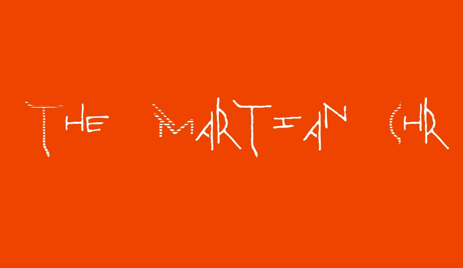 The Martian Chronicles Free Font