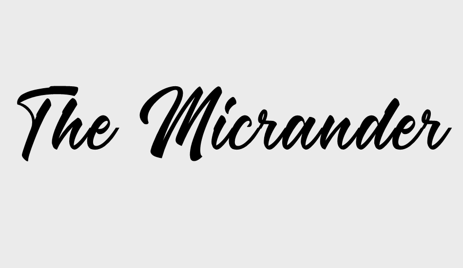 the-micrander font big