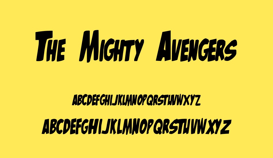 the-mighty-avengers font