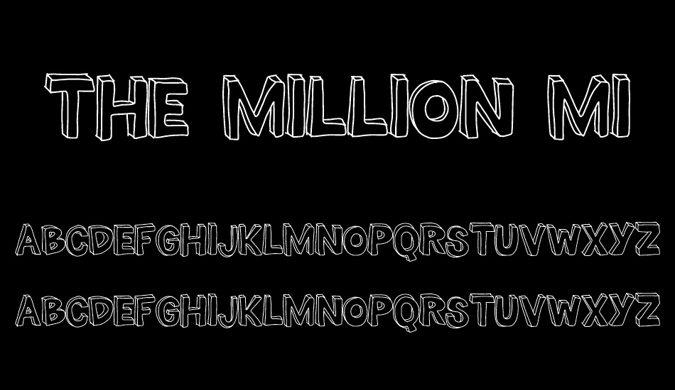 the-mıllıon-mıle-man font