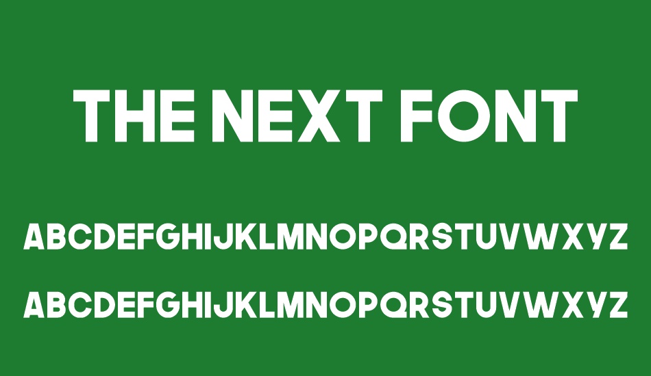 the-next-font font