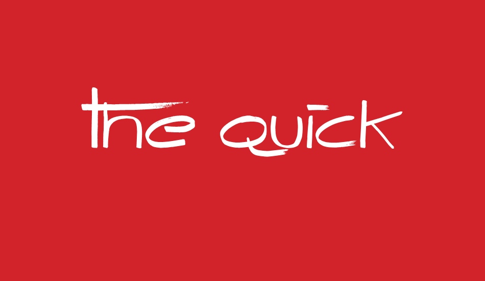 the-quick font big
