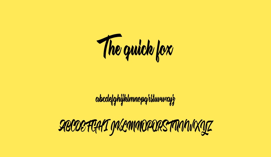 the-quick-fox font