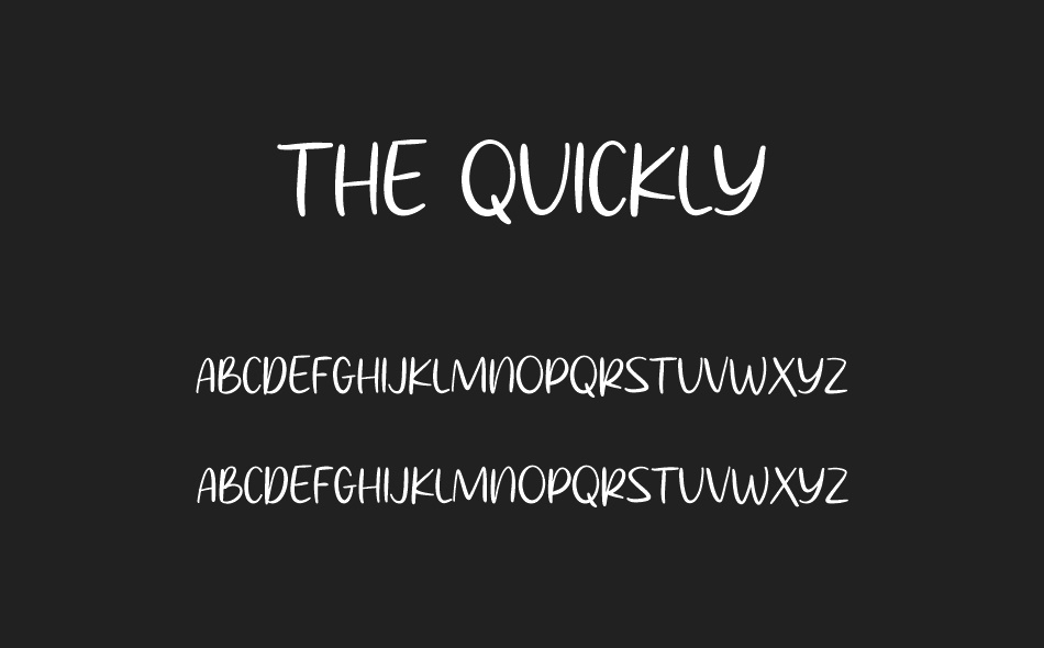 The Quickly font
