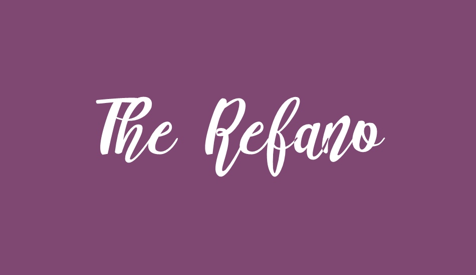 the-refano-demo font big