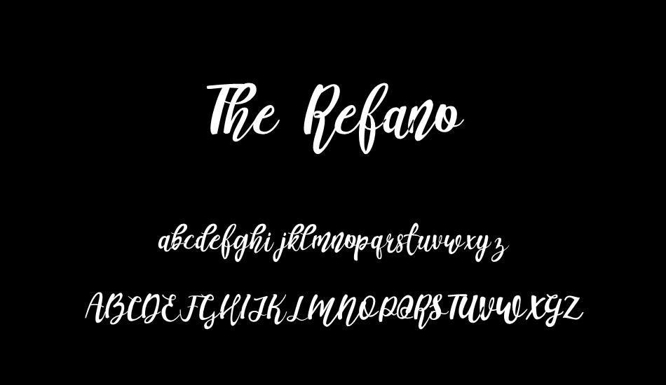 the-refano-demo font