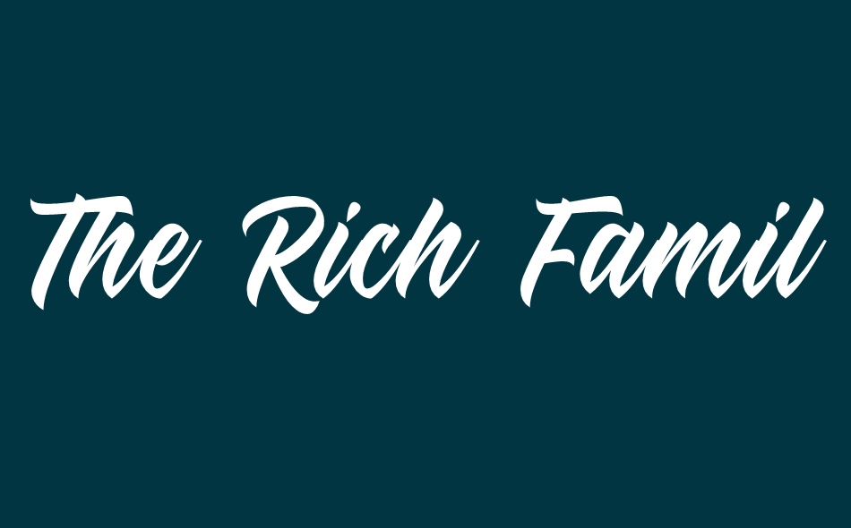 The Rich Family font big