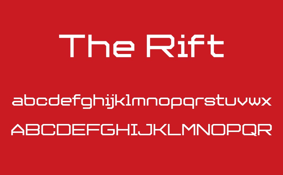 The Rift font