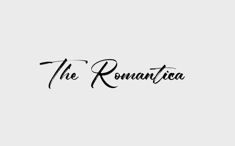 The Romantica font big