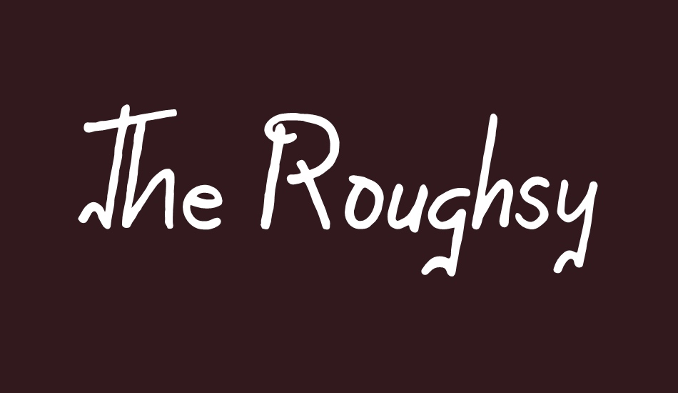 the-roughsy font big