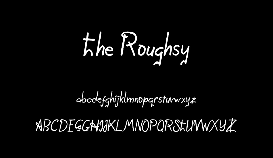 the-roughsy font