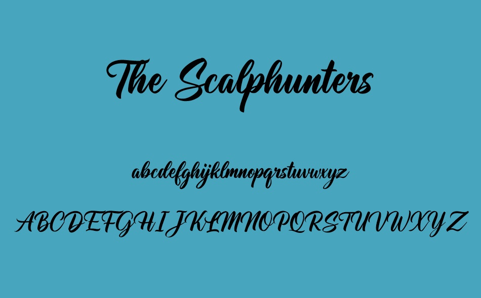 The Scalphunters font