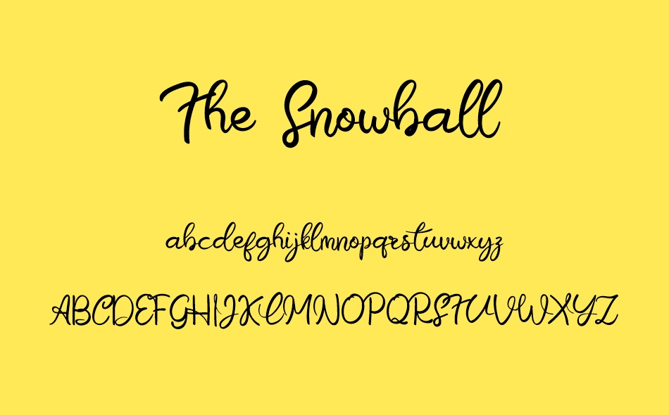 The Snowball font