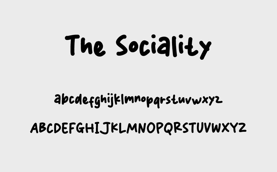 The Sociality font