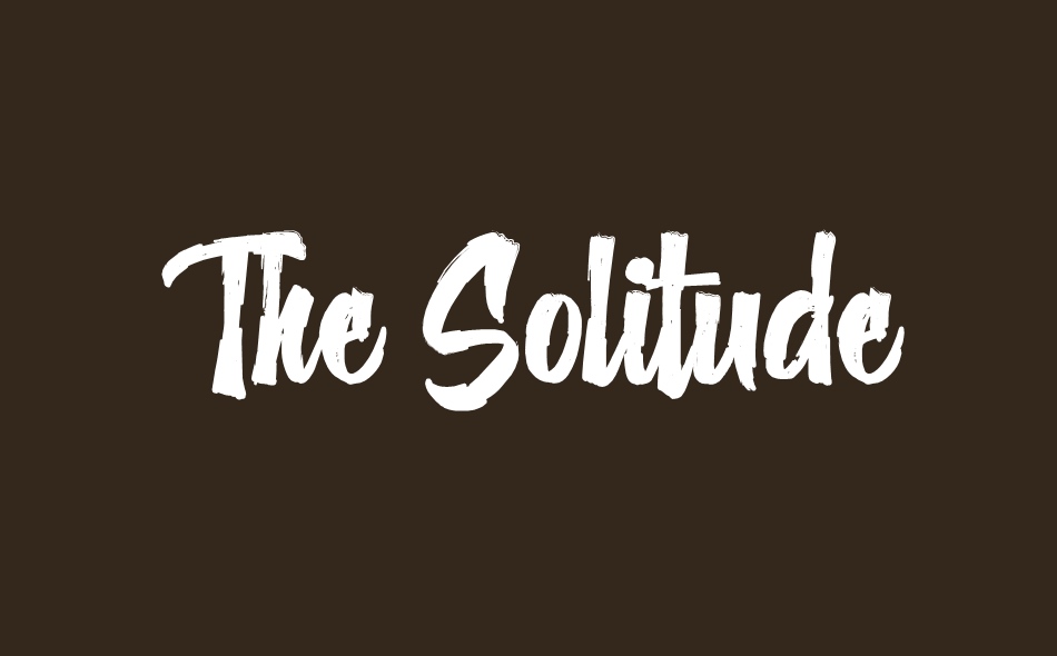 The Solitude font big