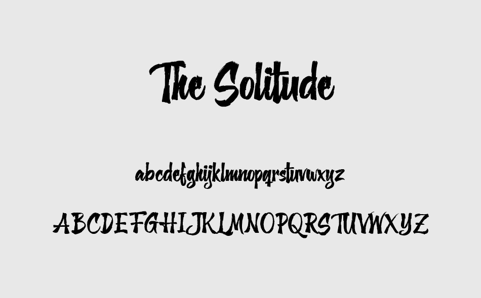 The Solitude font
