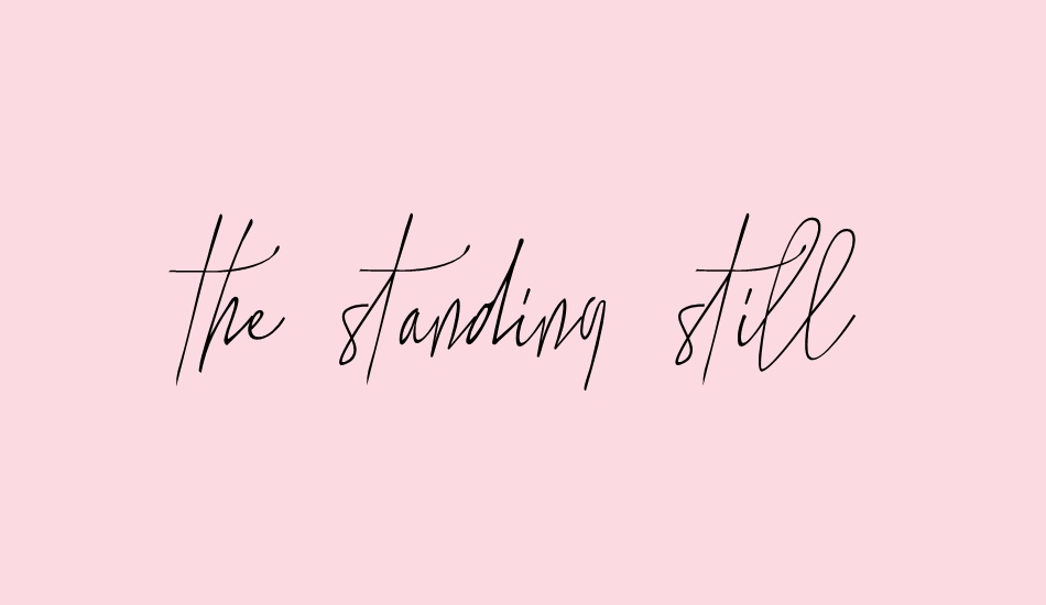 the-standing-still font big