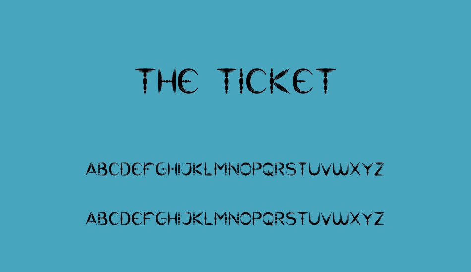 the-ticket font