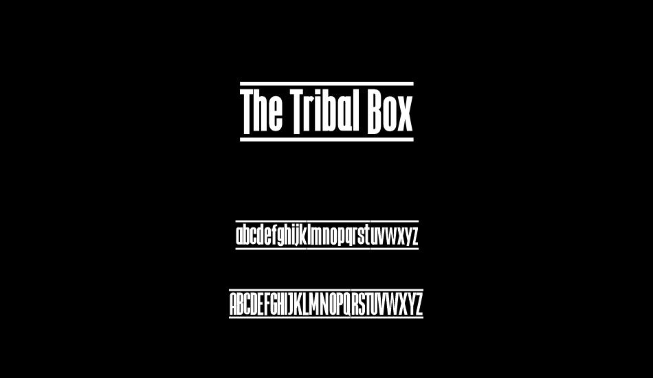 the-tribal-box font