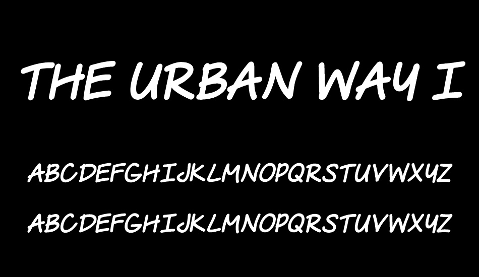 the-urban-way-ıtalic font