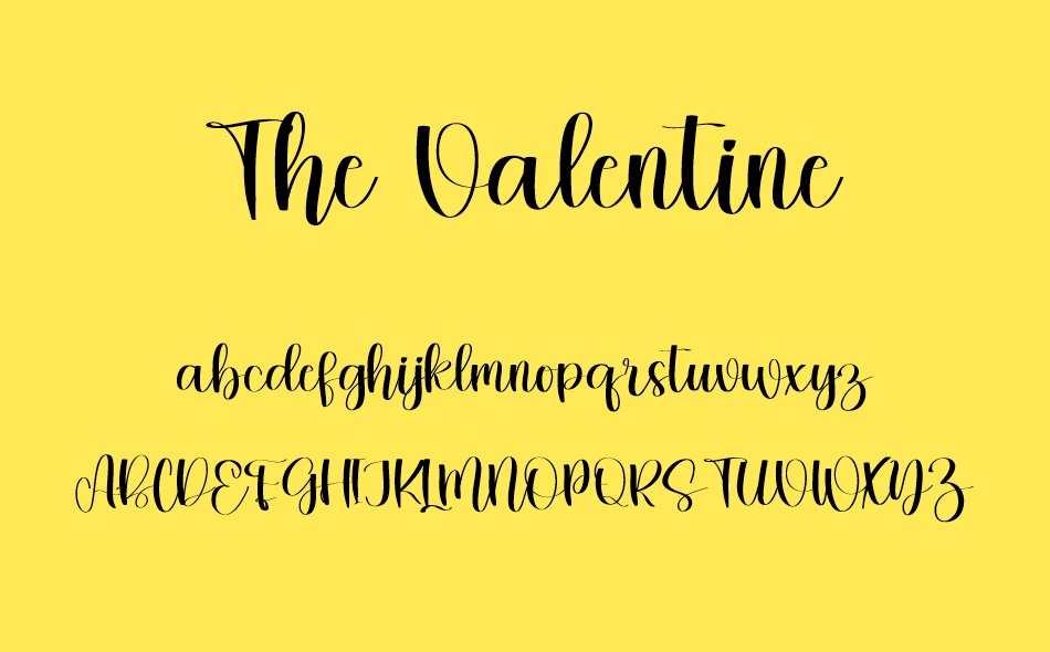 The Valentine font