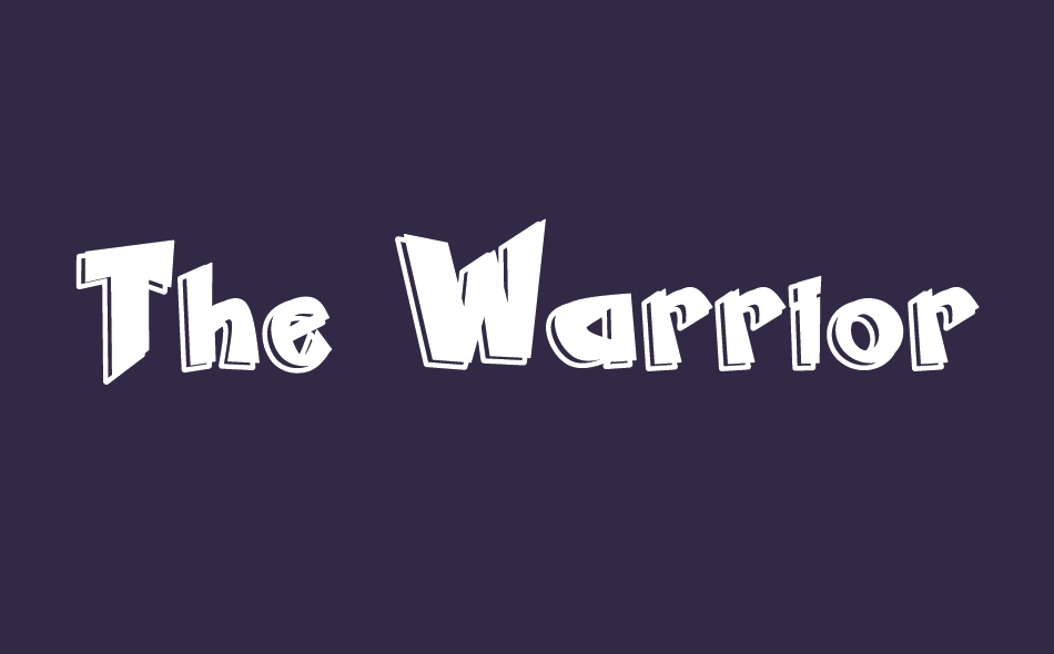 The Warrior font big