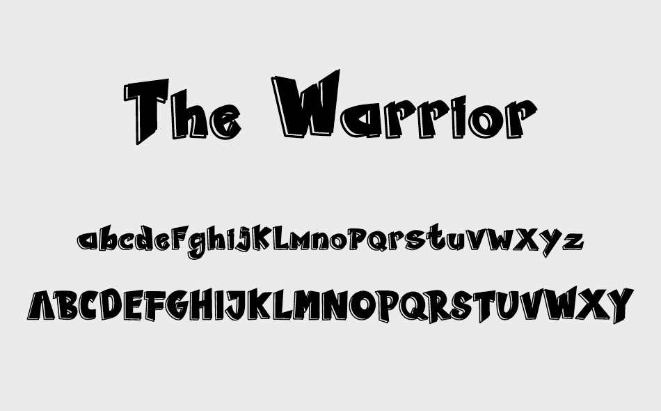 The Warrior font