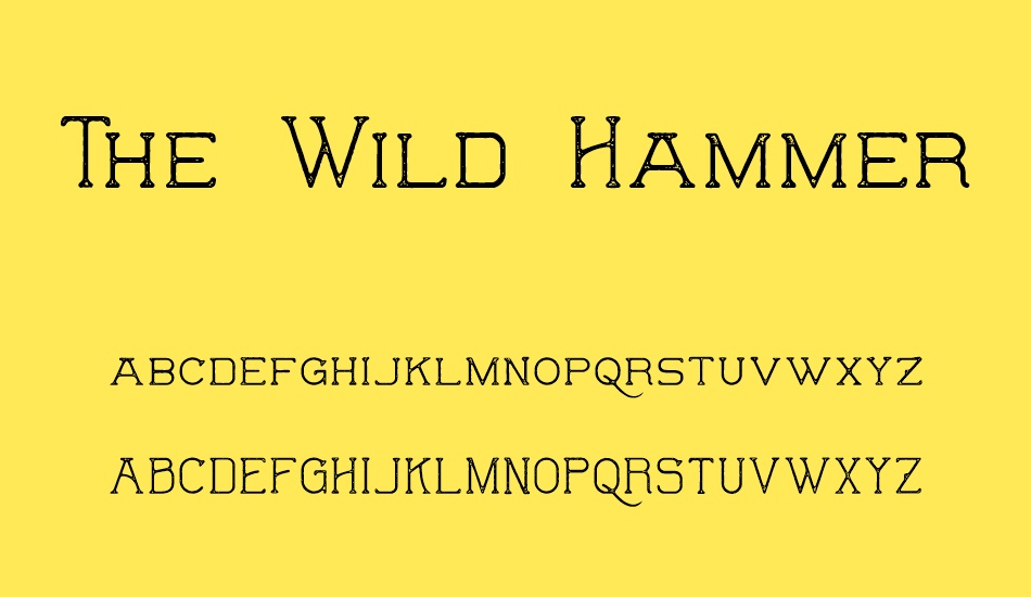 the-wild-hammers-demo font