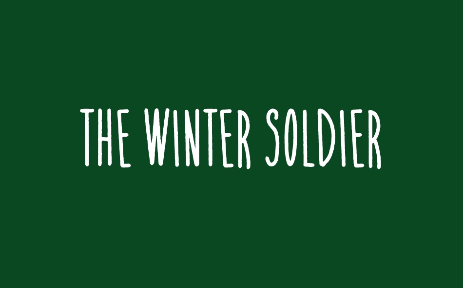 The Winter Soldier font big