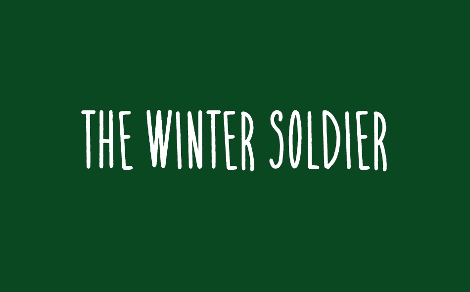 The Winter Soldier font big