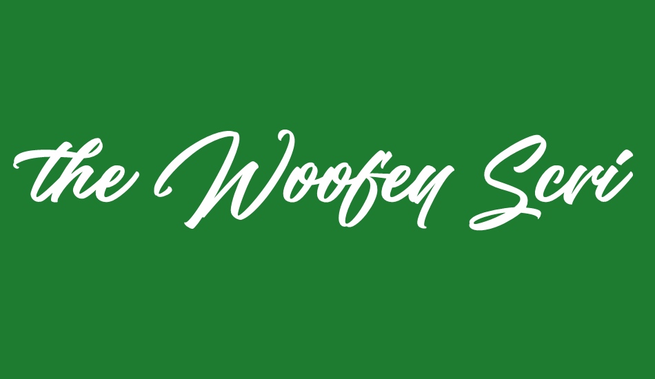 the-woofey-script font big