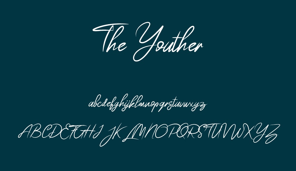 the-youther font