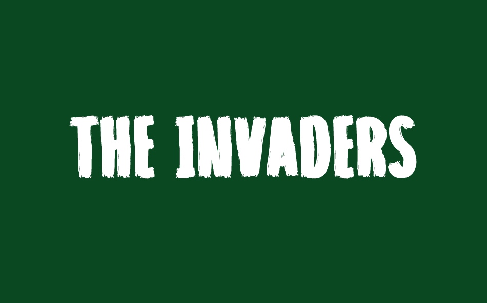 The Invaders font big