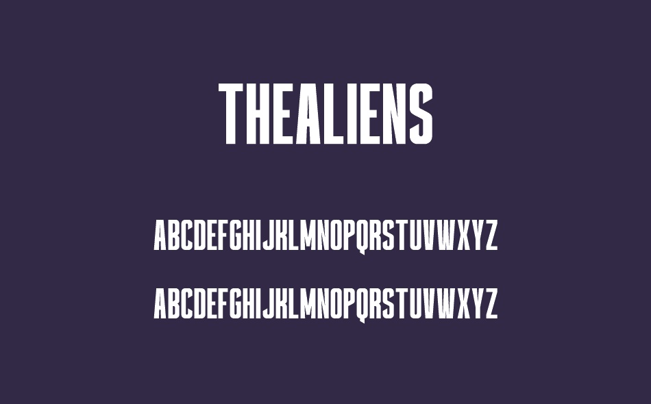 The Aliens font
