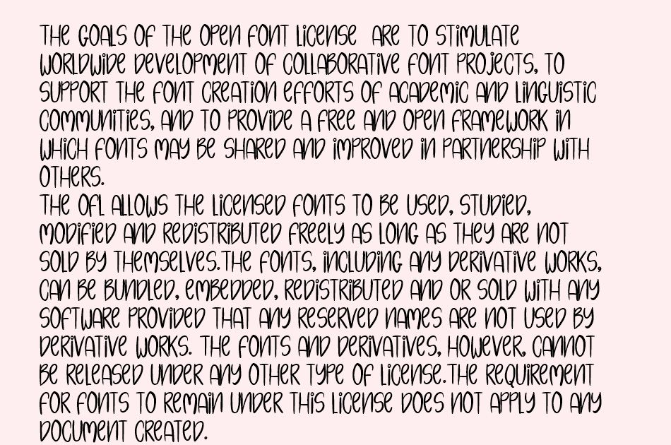 The Little Bonjour font 1