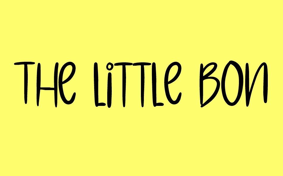 The Little Bonjour font big