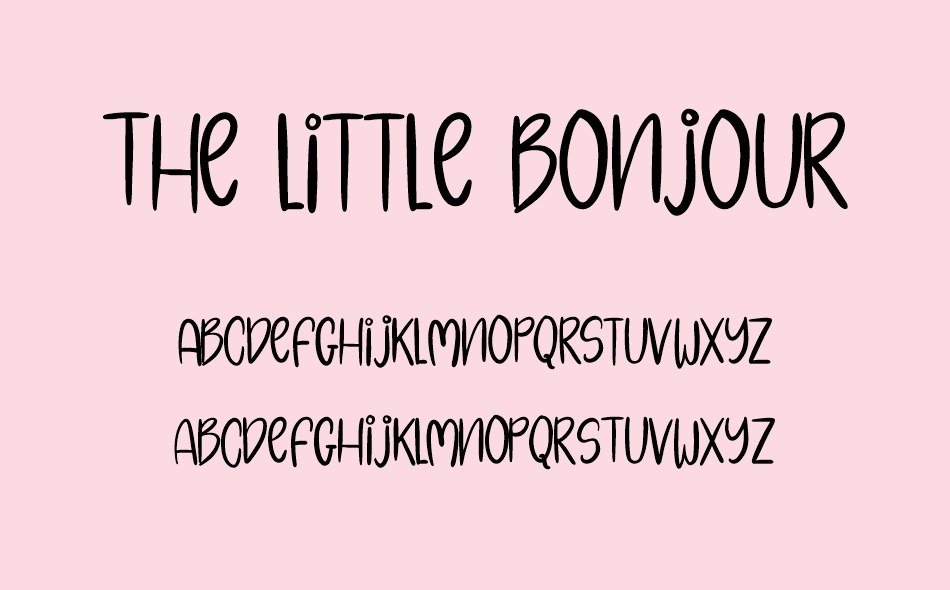 The Little Bonjour font