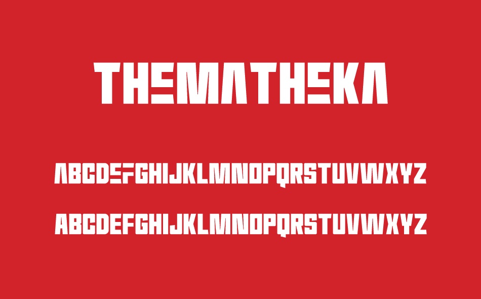 Thematheka font