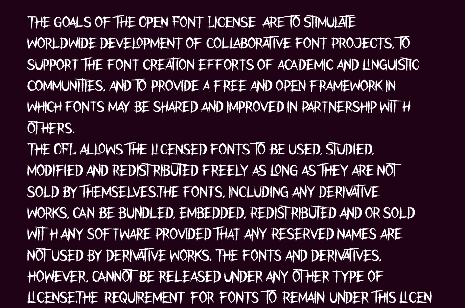 The Night Lamp font 1