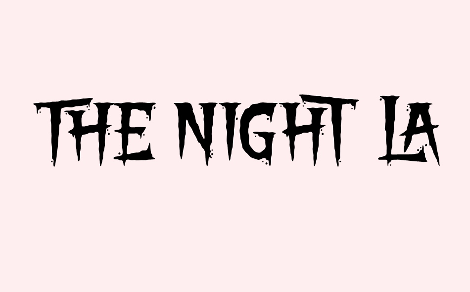 The Night Lamp font big